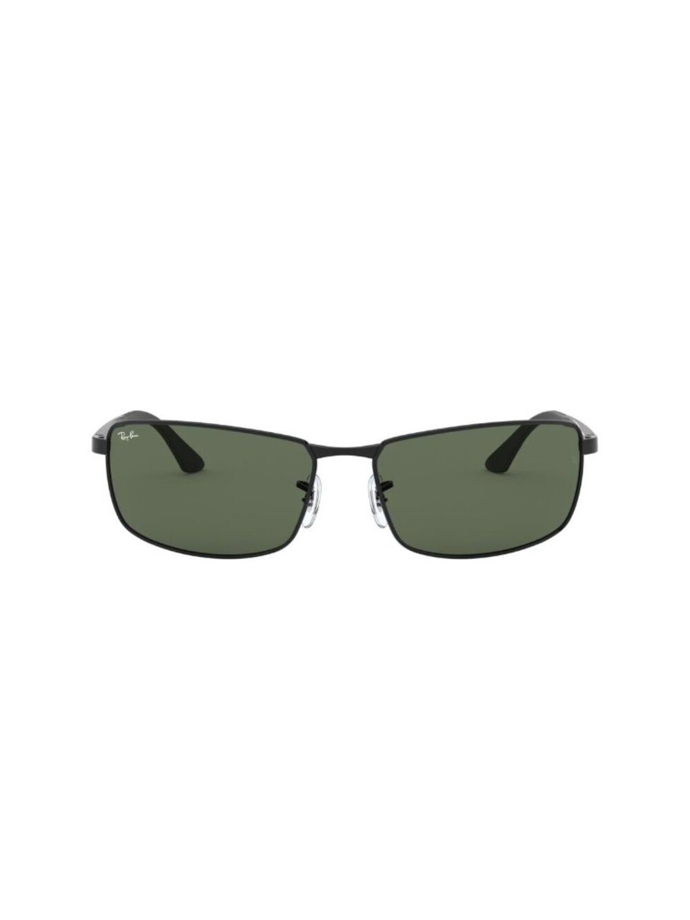 New Ray-Ban Men's Sunglasses Black Square Green Lens Metal Frame Ray Ban RB3498